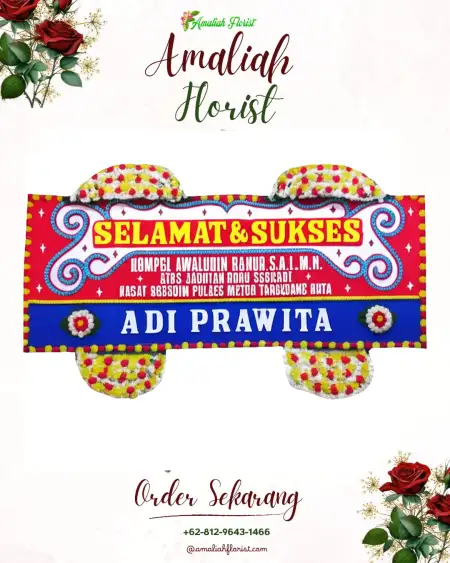 Papan Bunga Ucapan Selamat simpenan